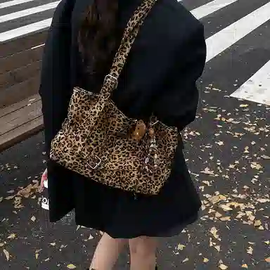 單倉 复古时尚小众高级感轻便百搭托特包 布 单肩包 常规 女款 多色