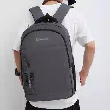 單倉 时尚休闲百搭 牛津纺 双肩包 常规 男款 灰色/黑色/卡其色/蓝色