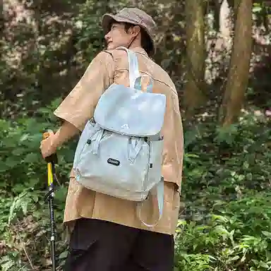 單倉 日系潮流简约小众设计感撞色轻便耐磨背包高品质学院风初高中学生大容量通勤百搭书包  尼龙 双肩包 常规 男女同款情侣款 多色