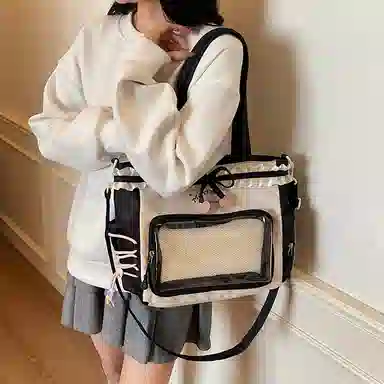 單倉 二次元小众多巴胺 布料 痛包 常规 女款 多色