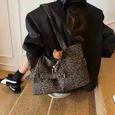 單倉 复古时尚小众高级感轻便百搭托特包 布 单肩包 常规 女款 多色