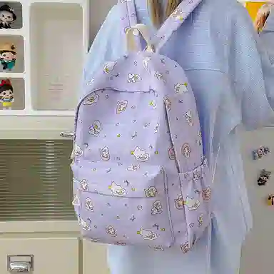 單倉 可爱潮流时尚设计通勤百搭背包 尼龙 双肩包 女款 多色