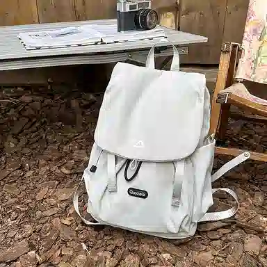單倉 日系潮流简约小众设计感撞色轻便耐磨背包高品质学院风初高中学生大容量通勤百搭书包  尼龙 双肩包 常规 男女同款情侣款 多色