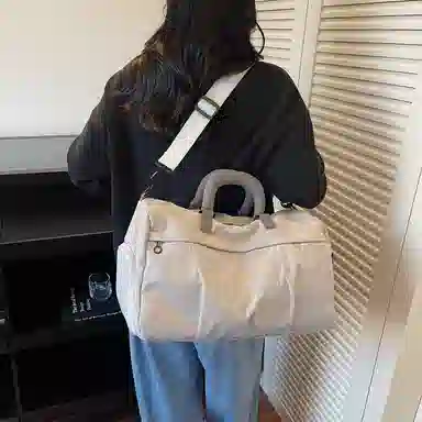 單倉 高级感简约时尚日常 布 旅行包 男女同款情侣款 多色