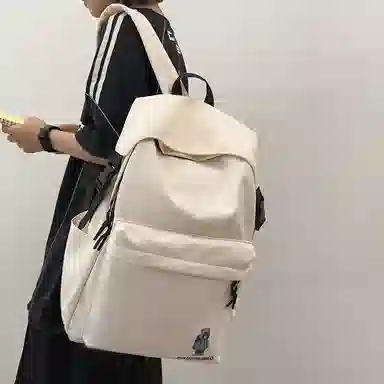 單倉 日韩系通勤百搭学院风小众背包设计大容量轻便 尼龙 双肩包 常规 男女同款情侣款 多色