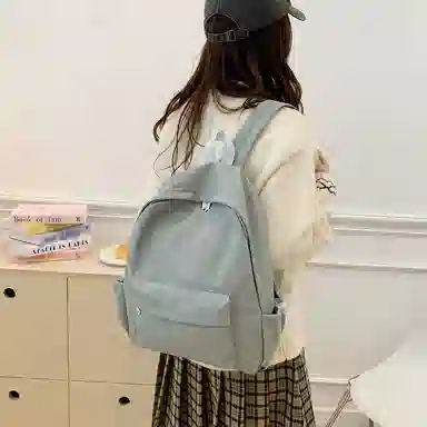 單倉 日系时尚高级感通勤百搭 牛津布 双肩包 常规 男女同款情侣款 多色