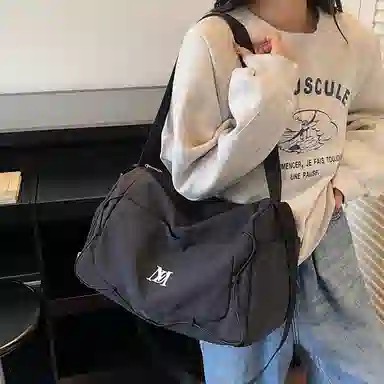單倉 日系短独立鞋仓行学院风 布 旅行包 男女同款情侣款 多色