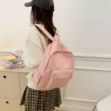 單倉 日系时尚高级感通勤百搭 牛津布 双肩包 常规 男女同款情侣款 多色