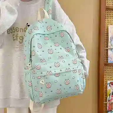 單倉 可爱潮流时尚设计通勤百搭背包 尼龙 双肩包 女款 多色