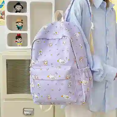 單倉 可爱潮流时尚设计通勤百搭背包 尼龙 双肩包 女款 多色