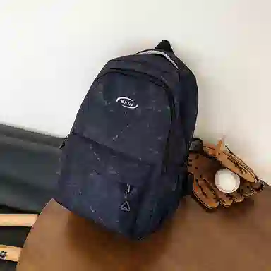 單倉 韩系高颜值扎染小众设计通勤百搭学院风背包初高中学生书包 尼龙 双肩包 常规 男女同款情侣款 白色/红色/蓝色/深蓝色