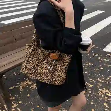單倉 复古时尚小众高级感轻便百搭托特包 布 单肩包 常规 女款 多色
