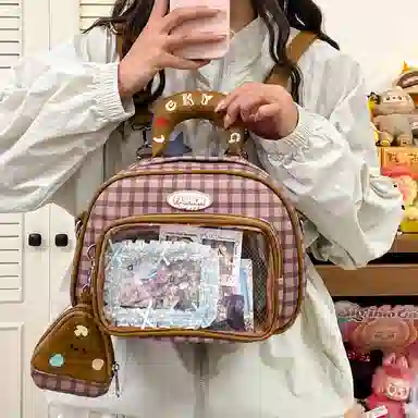 單倉 韩系百搭小清新学院萌系可爱旅行出游手提包 尼龙 痛包 常规 女款 多色