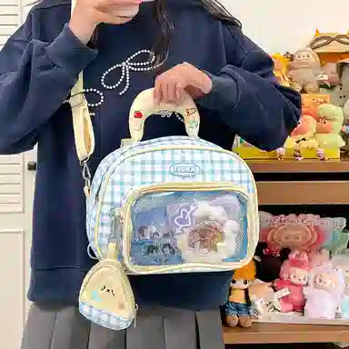 單倉 韩系百搭小清新学院萌系可爱旅行出游手提包 尼龙 痛包 常规 女款 多色