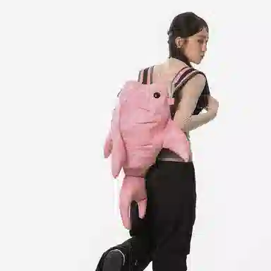 單倉 小众时尚潮流个性大容量百搭 尼龙 双肩包 男女同款情侣款 黑色/灰色/白色