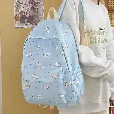 單倉 可爱潮流时尚设计通勤百搭背包 尼龙 双肩包 女款 多色