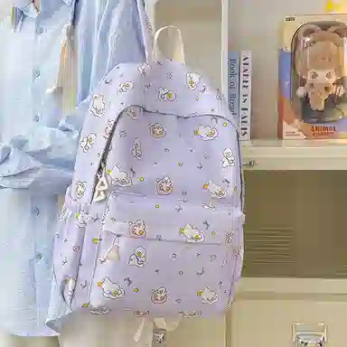 單倉 可爱潮流时尚设计通勤百搭背包 尼龙 双肩包 女款 多色