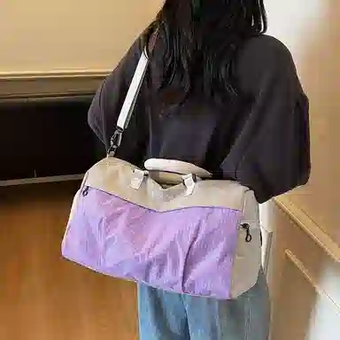 單倉 高级感简约时尚日常 布 旅行包 男女同款情侣款 多色