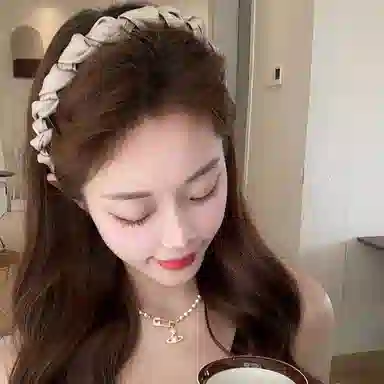 水中玉 高颅顶头箍日常外戴洗脸箍子专用高级感发卡发捆头饰 亚克力 发箍 女款