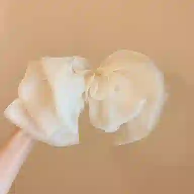 水中玉 网红超仙大蝴蝶结弹簧夹高端发卡后脑勺高级感头饰 发夹 女款