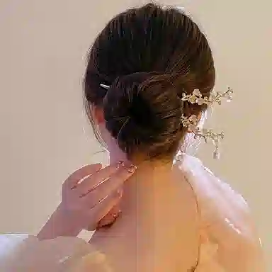 水中玉 古风汉服簪子盘头发发饰古装头饰中国风步摇流苏发钗 发簪 女款