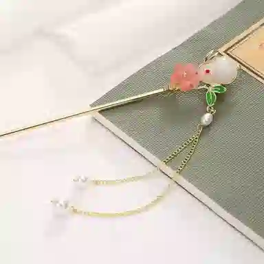 水中玉 新中式古风高级感盘发发髻汉服头饰配饰旗袍发张簪子步摇发饰 发簪 女款