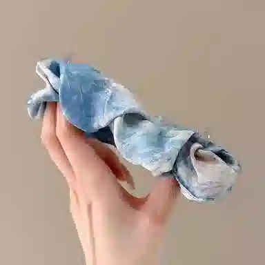 水中玉 静谧油画大肠发圈高级感扎头发小众气质发绳头饰 皮筋 头绳 女款