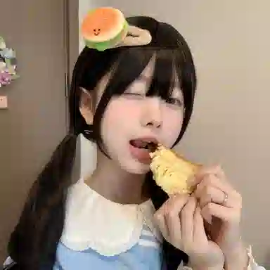 水中玉 可爱毛绒汉堡夹子前额刘海碎发发卡卡通趣味侧边夹头饰 合金 发夹 女款