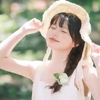 水中玉 超仙森系山茶花大肠发圈高级感扎头发发绳头花发饰 皮筋 头绳 女款