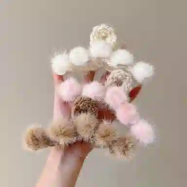 水中玉 秋冬毛绒抓夹大号鲨鱼夹发量多发卡后脑勺夹子头饰 亚克力 发夹 女款