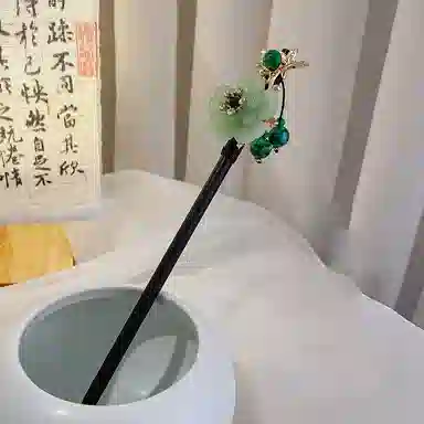 水中玉 寒烟翠流苏古风汉服马面裙 发簪 女款