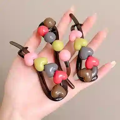 水中玉 高级感咖色扭扭夹青蛙扣发卡后脑勺气质鲨鱼夹子头饰 发夹 女款