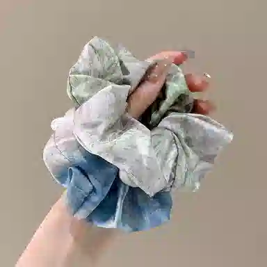 水中玉 静谧油画大肠发圈高级感扎头发小众气质发绳头饰 皮筋 头绳 女款