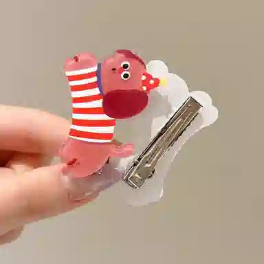 水中玉 可爱卡通萌宠发卡套装百搭侧边夹发饰气质刘海夹碎发头饰 合金 发夹 女款