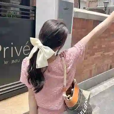 水中玉 大蝴蝶结弹簧夹发卡后脑勺顶夹夹子 发夹 女款