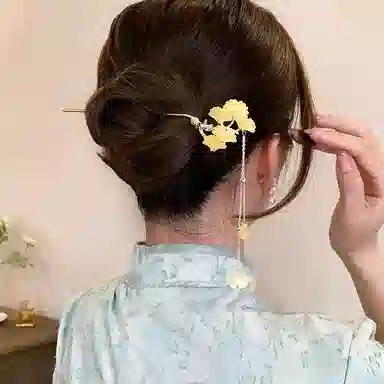 水中玉 复古簪子新中式古风高级感盘发钗子 发簪 女款