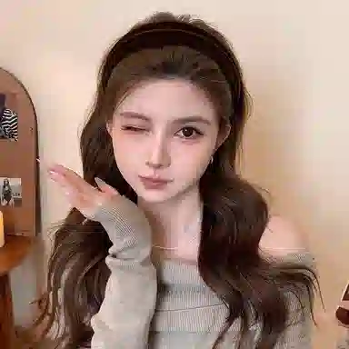 水中玉 韩系丝绒宽边高颅顶压发发捆日常外戴头箍头饰 亚克力 发箍 女款