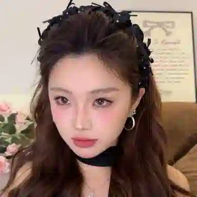 水中玉 韩系波点头箍防滑带齿高颅顶日常外戴发旅洗脸发捆头饰 布艺 发箍 女款