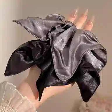水中玉 韩系方巾大肠发圈高弹力丸子头低马尾发绳发饰 布艺 头绳 女款