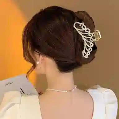 水中玉 凤尾新中式优雅高级感气质 发夹 女款