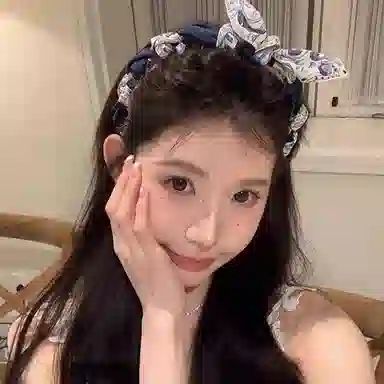 水中玉 可爱兔耳朵蝴蝶结波点带齿防滑头箍高颅顶头饰外出百搭发卡#好运 布艺 发箍 女款