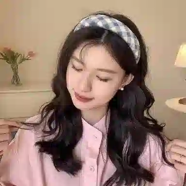 水中玉 头箍宽边不勒头洗脸发饰高颅顶发捆日常外戴发卡头饰 布艺 发箍 女款