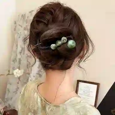 水中玉 高级感气质百搭后脑勺盘发扭扭 亚克力 发夹 女款