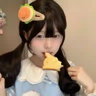 水中玉 可爱毛绒汉堡夹子前额刘海碎发发卡卡通趣味侧边夹头饰 合金 发夹 女款