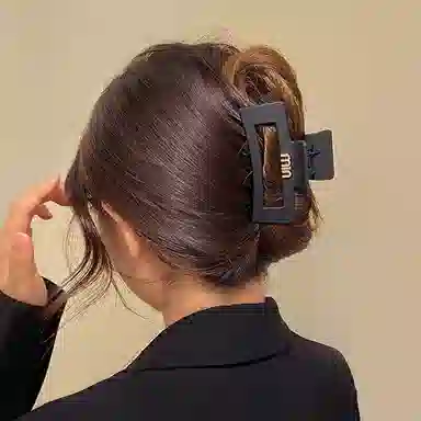 水中玉 气质盘发高级感 发夹 女款 黑色