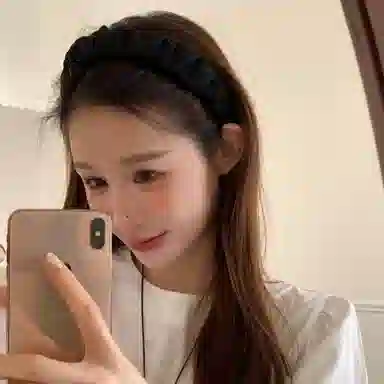 水中玉 复古条纹褶皱宽边高颅顶压发发捆韩系日常外戴头箍头饰 布艺 发箍 女款