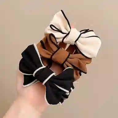 水中玉 蝴蝶结抓夹发饰高马尾固定神器后脑勺防塌发发卡丸子头夹子头饰 亚克力 发夹 女款