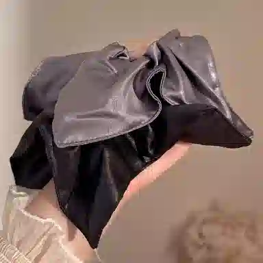 水中玉 韩系方巾大肠发圈高弹力丸子头低马尾发绳发饰 布艺 头绳 女款