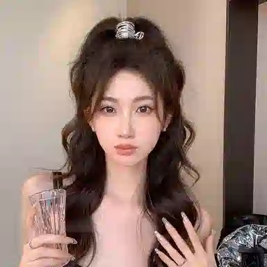 水中玉 拽酷少女金属高马尾抓夹高级感后脑勺夹子 发夹 女款