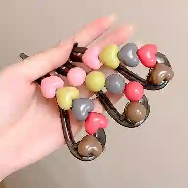 水中玉 高级感咖色扭扭夹青蛙扣发卡后脑勺气质鲨鱼夹子头饰 发夹 女款